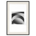 Poster Gradient Shapes - simple black and white geometric abstraction 116611 additionalThumb 18