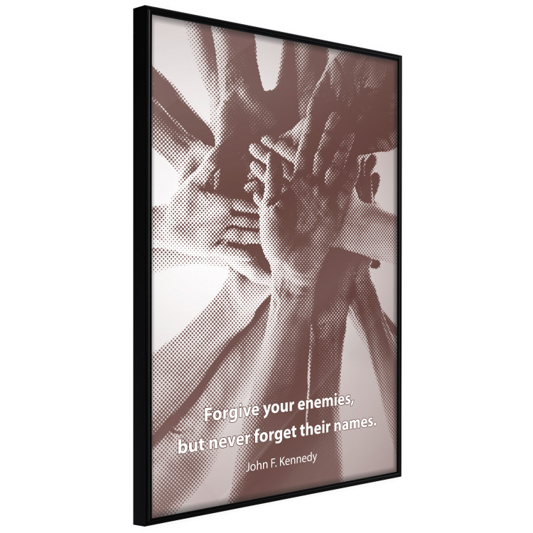 Poster Forgive your enemies - composition with hands and English quote 117011 additionalImage 12