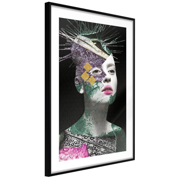Wall Poster Colorful Portrait - colorful abstract composition with a woman's face 117211 additionalImage 11
