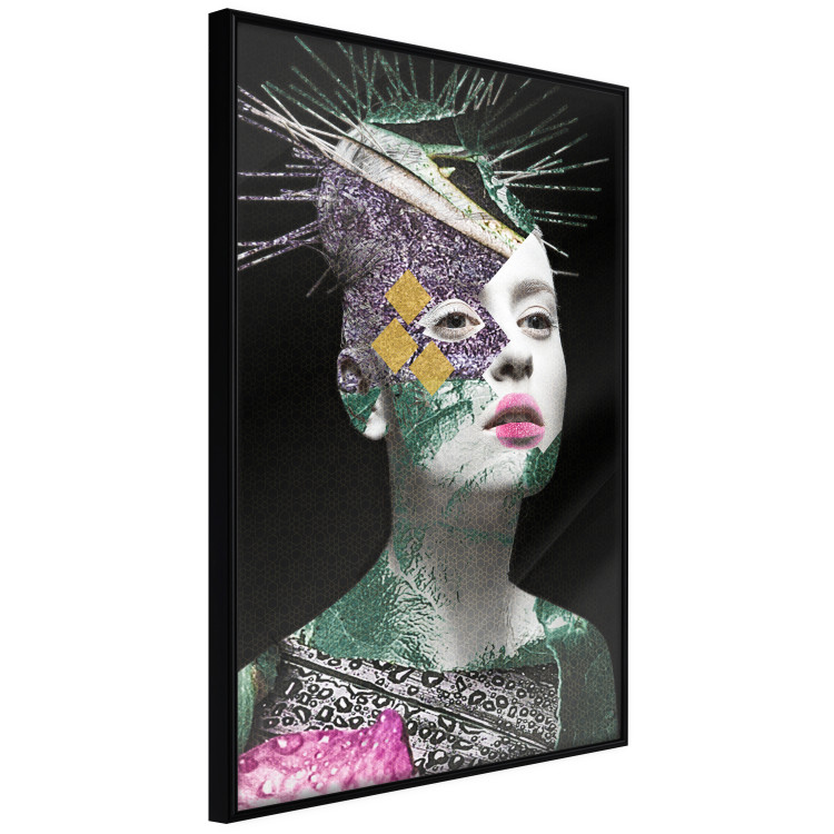 Wall Poster Colorful Portrait - colorful abstract composition with a woman's face 117211 additionalImage 10