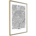 Poster Map of Paris - black and white map of the French city and simple inscriptions 117911 additionalThumb 6