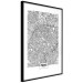Poster Map of Paris - black and white map of the French city and simple inscriptions 117911 additionalThumb 13