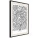 Poster Map of Paris - black and white map of the French city and simple inscriptions 117911 additionalThumb 3