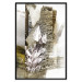 Wall Poster Diamond - silver crystal and geometric golden abstract in the background 118311 additionalThumb 18