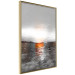 Wall Poster Abstract Sunset - modern composition on a silver background 118511 additionalThumb 12