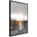 Wall Poster Abstract Sunset - modern composition on a silver background 118511 additionalThumb 10