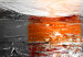 Wall Poster Abstract Sunset - modern composition on a silver background 118511 additionalThumb 9