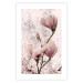 Poster Mature Magnolia - vintage composition with flowers on a pastel background 118611 additionalThumb 19