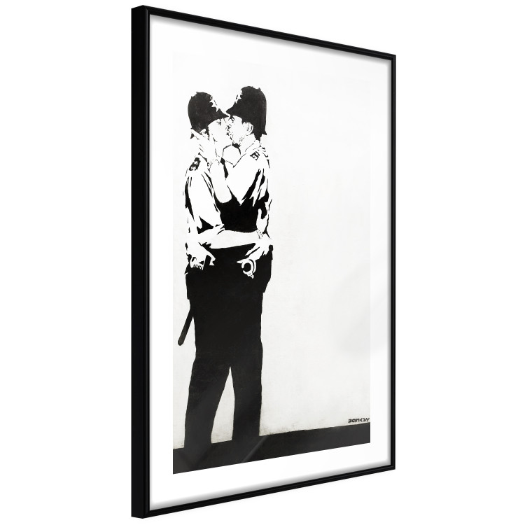 Poster Cops' Kiss - graffiti with two men in Banksy style 119211 additionalImage 11