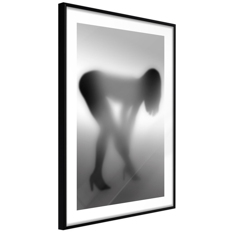 Poster Sensual Mist - black and white composition with a leaning woman 121911 additionalImage 11