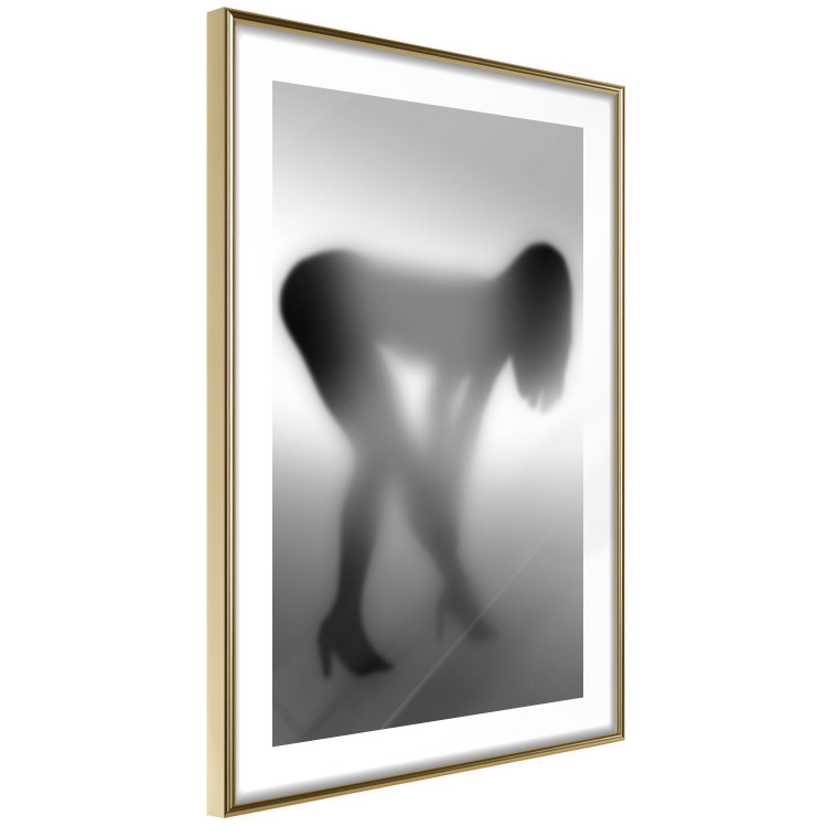 Poster Sensual Mist - black and white composition with a leaning woman 121911 additionalImage 6