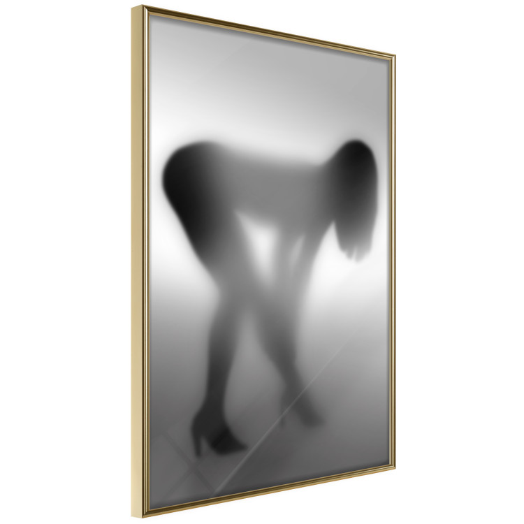 Poster Sensual Mist - black and white composition with a leaning woman 121911 additionalImage 12