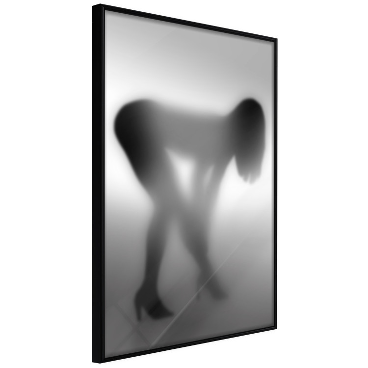 Poster Sensual Mist - black and white composition with a leaning woman 121911 additionalImage 10