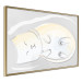 Poster Sleeping Kitty - abstract white upside-down lying animal 122911 additionalThumb 12
