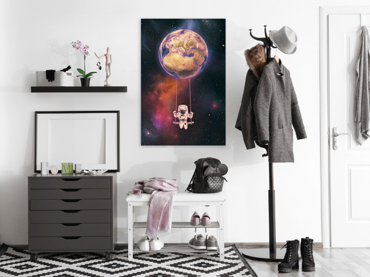 Canvas Art Print Space Swing (1 Part) Vertical 123511 additionalImage 3