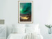 Poster Bright Night - landscape of moonlight on green sky and clouds 123611 additionalThumb 21