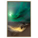 Poster Bright Night - landscape of moonlight on green sky and clouds 123611 additionalThumb 20