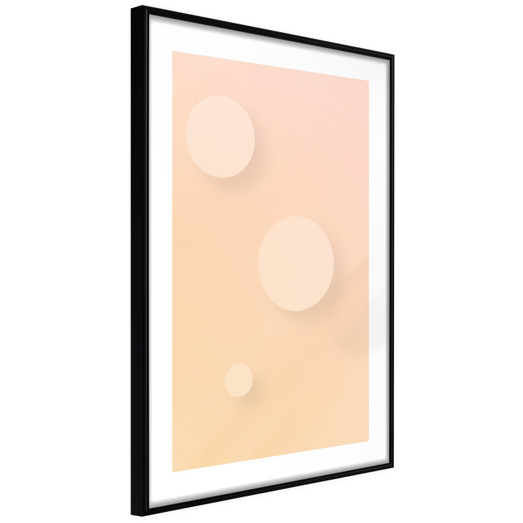 Poster Three Circles - geometric figures shaped as circles on pastel background 123811 additionalImage 13