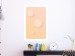 Poster Three Circles - geometric figures shaped as circles on pastel background 123811 additionalThumb 2
