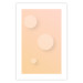 Poster Three Circles - geometric figures shaped as circles on pastel background 123811 additionalThumb 25