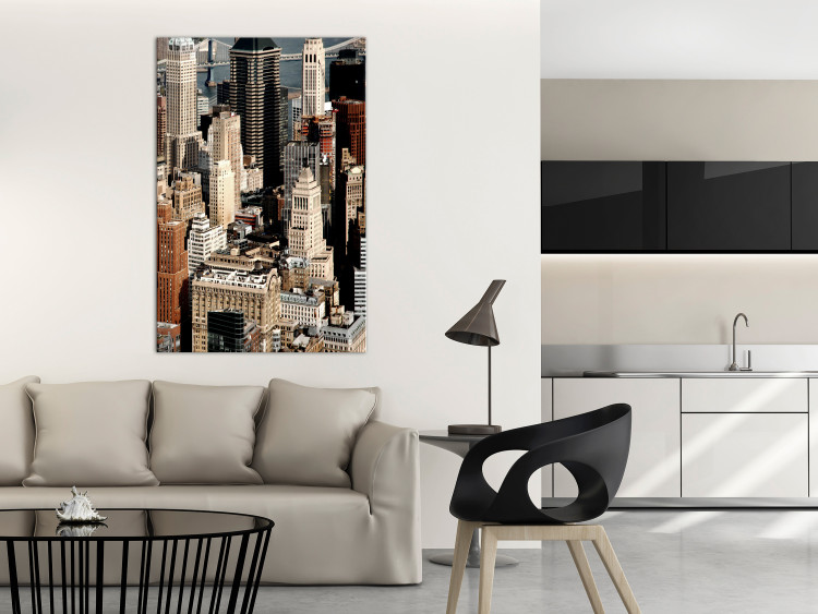 Canvas Print New York City skyscrapers - a bird's eye view photo of the skyscrapers 123911 additionalImage 3