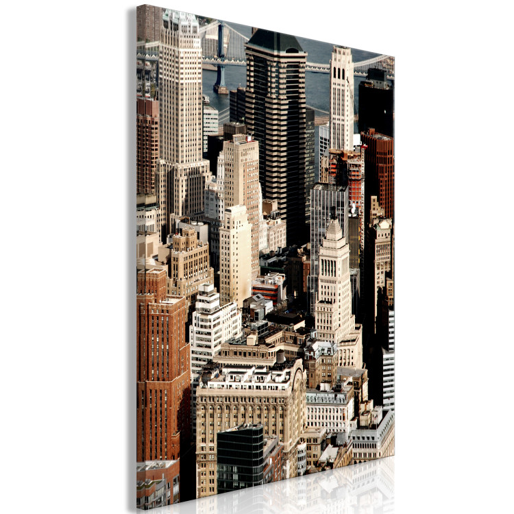 Canvas Print New York City skyscrapers - a bird's eye view photo of the skyscrapers 123911 additionalImage 2