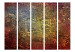 Room Separator Red Gold II (5-piece) - abstraction in warm tones 124111 additionalThumb 3