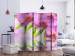 Room Separator Orchid Spa II (5-piece) - pink flowers and leaves on the water surface 124211 additionalThumb 2