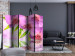 Room Separator Orchid Spa II (5-piece) - pink flowers and leaves on the water surface 124211 additionalThumb 4