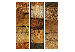 Room Separator Wooden Textures (3-piece) - composition in warm colors 124311 additionalThumb 7