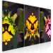 Canvas Print Sunflowers fragments triptych - flowers in kaleidoscopic reflection 124411 additionalThumb 2