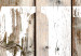 Poster Retro: Home - white English text on a background of wooden planks 125711 additionalThumb 11