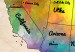 Canvas Map of North America - multicoloured with English inscriptions 127911 additionalThumb 4