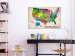 Canvas Map of North America - multicoloured with English inscriptions 127911 additionalThumb 3