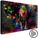 Canvas Art Print Colorful Africa (1-part) wide - abstract colorful lion 128411 additionalThumb 6