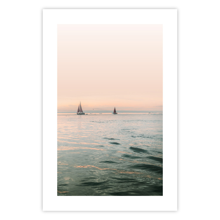 Wall Poster Southern Breeze - seascape with sailboats against sunset backdrop 129611 additionalImage 19