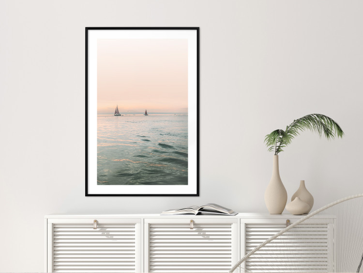 Wall Poster Southern Breeze - seascape with sailboats against sunset backdrop 129611 additionalImage 23