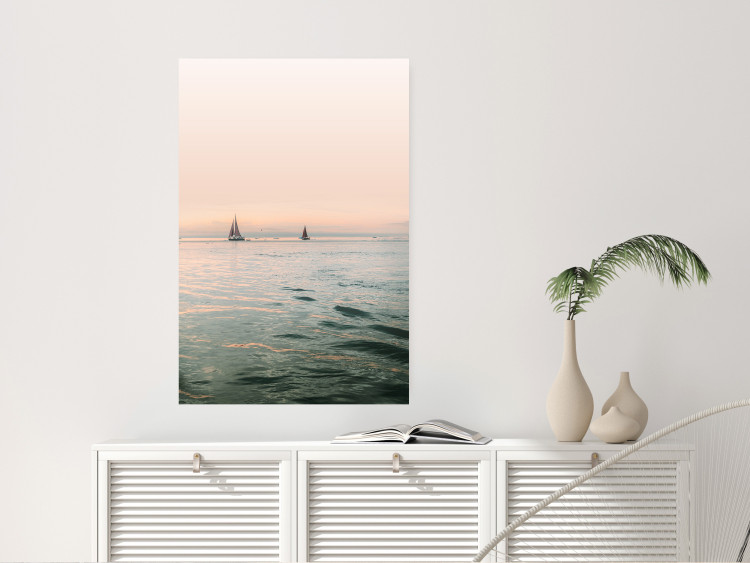 Wall Poster Southern Breeze - seascape with sailboats against sunset backdrop 129611 additionalImage 14