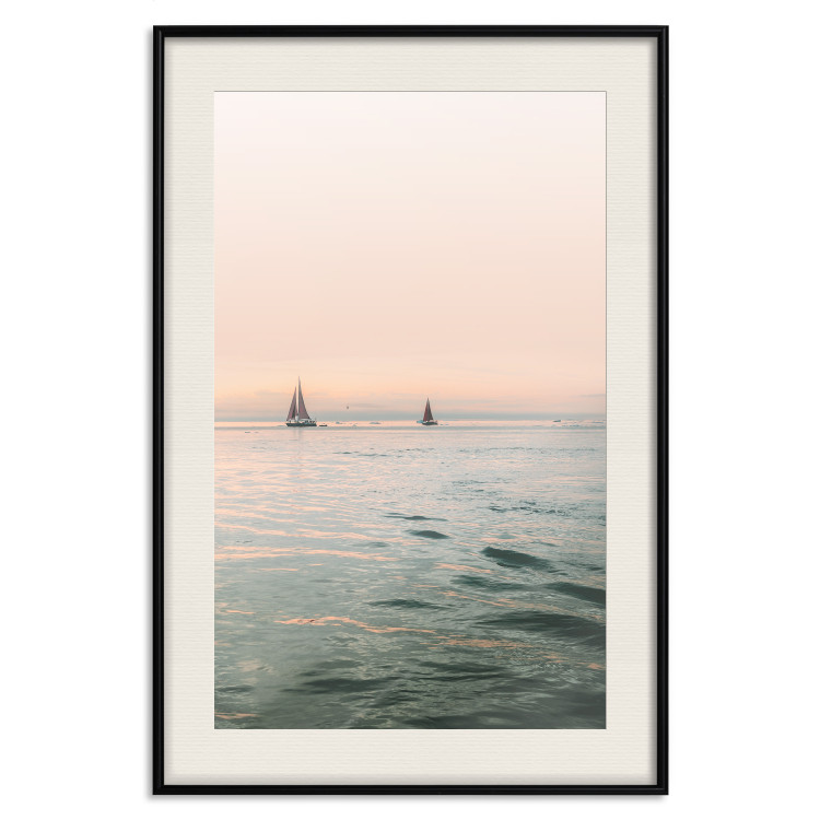 Wall Poster Southern Breeze - seascape with sailboats against sunset backdrop 129611 additionalImage 19