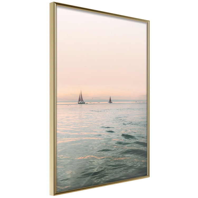 Wall Poster Southern Breeze - seascape with sailboats against sunset backdrop 129611 additionalImage 3