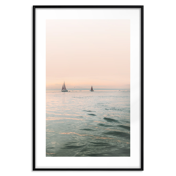Wall Poster Southern Breeze - seascape with sailboats against sunset backdrop 129611 additionalImage 17
