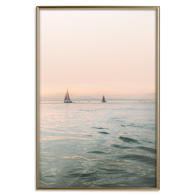 Wall Poster Southern Breeze - seascape with sailboats against sunset backdrop 129611 additionalImage 17
