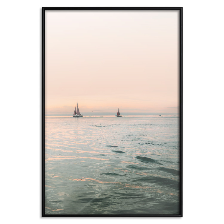 Wall Poster Southern Breeze - seascape with sailboats against sunset backdrop 129611 additionalImage 18