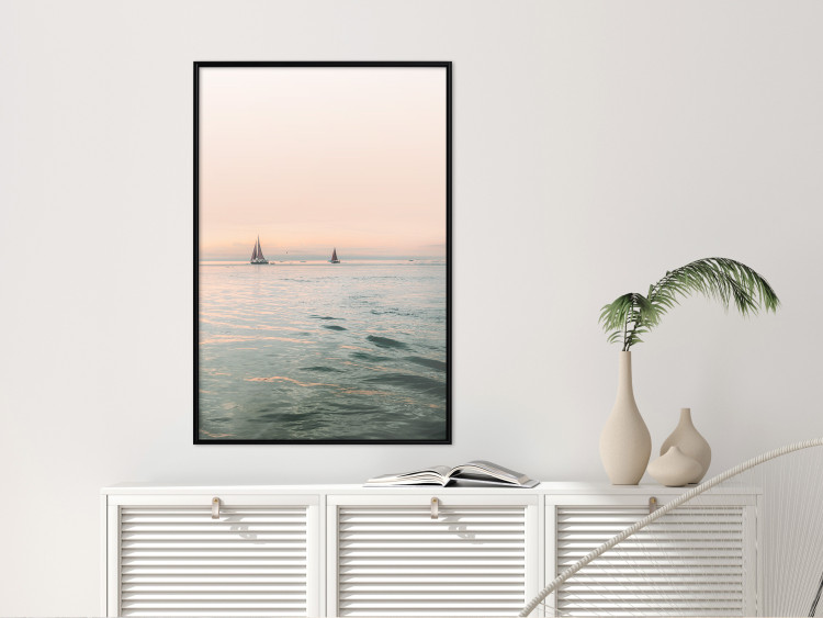 Wall Poster Southern Breeze - seascape with sailboats against sunset backdrop 129611 additionalImage 10