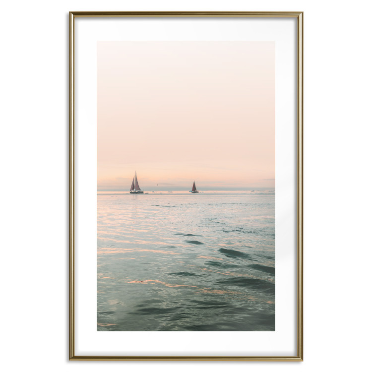 Wall Poster Southern Breeze - seascape with sailboats against sunset backdrop 129611 additionalImage 16