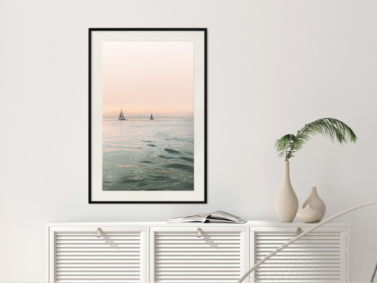 Wall Poster Southern Breeze - seascape with sailboats against sunset backdrop 129611 additionalImage 24