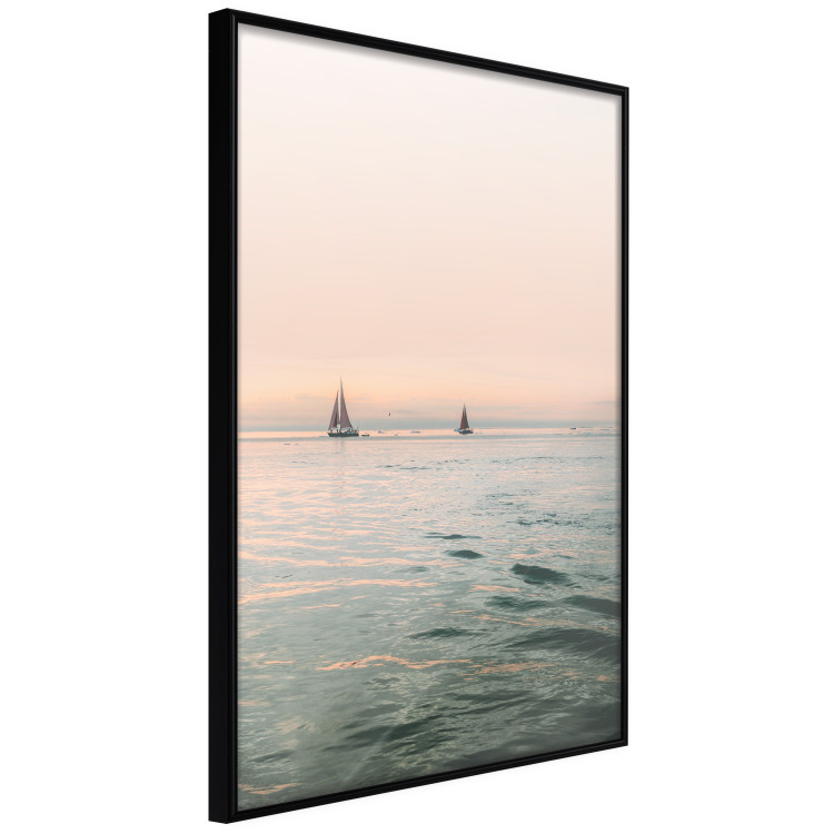 Wall Poster Southern Breeze - seascape with sailboats against sunset backdrop 129611 additionalImage 2