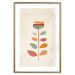 Poster Queen of Flowers - abstract plant created from colorful figures 129911 additionalThumb 14