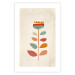 Poster Queen of Flowers - abstract plant created from colorful figures 129911 additionalThumb 19