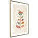 Poster Queen of Flowers - abstract plant created from colorful figures 129911 additionalThumb 7